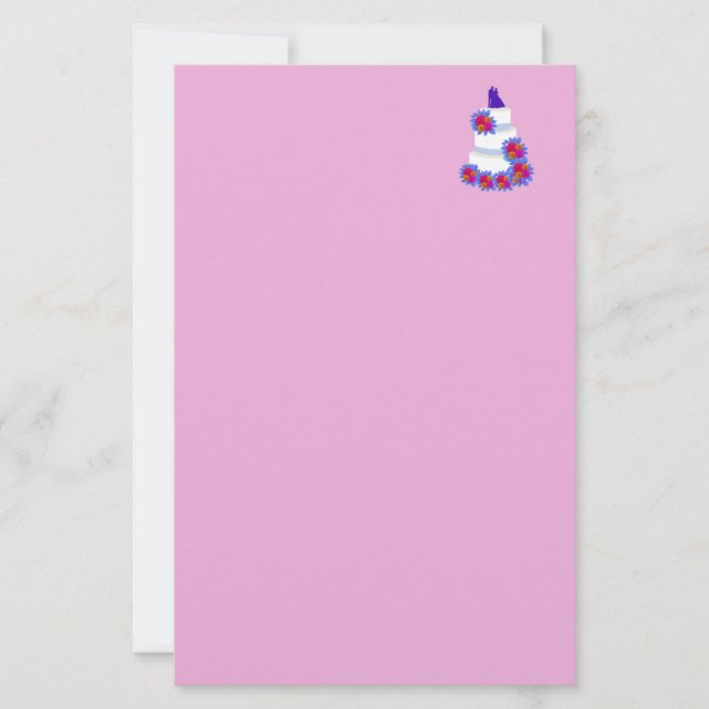 Bröllop-kummelmottagning Brevpapper (Framsida)