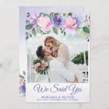 Bröllop-kungörelsen Modern Rosa Blommigt