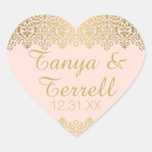 Bröllop-kuvert Vintage Golden Snöre Elegant