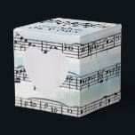 Bröllop Lakan Music på vattenfärgen Presentaskar<br><div class="desc">Musikkomposition på vattenfärgsbakgrund för abstrakten bröllop</div>