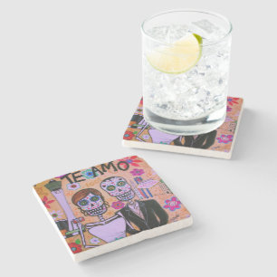 Bröllop Las Vegas Dia de los Muertos Underlägg Sten