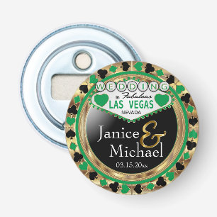Bröllop Las Vegas Stil - Grönt Flasköppnare