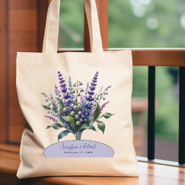 Bröllop Lavender Lily i Valley Tygkasse