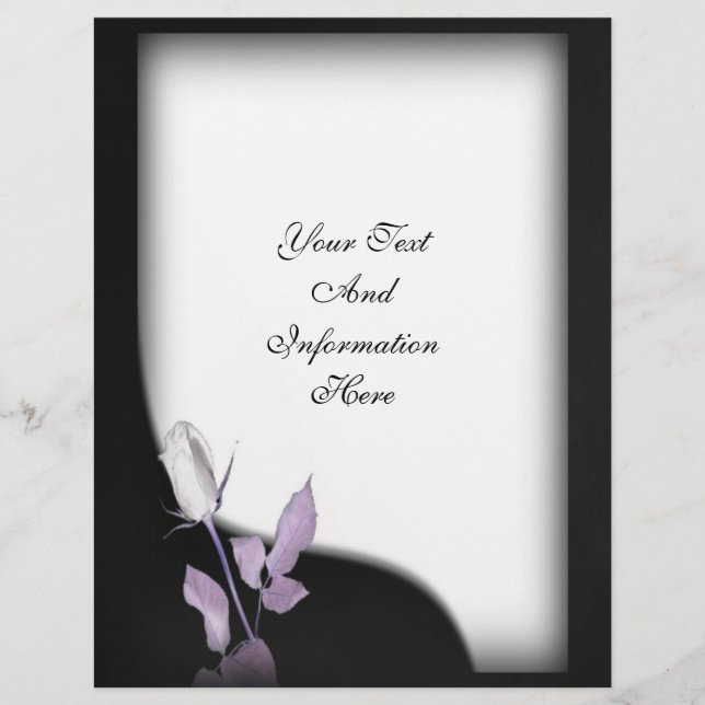 Bröllop Letterhead (Framsida)