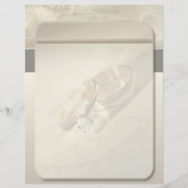 Bröllop Letterhead (Framsida)