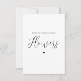 Bröllop-leverantör - tack för ditt kort - Florist