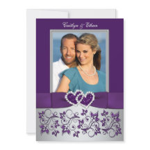 Bröllop | Lila, Silver | Blommigt, Hjärter | Foto