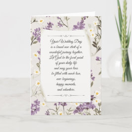 Bröllop Lilac Design Kort