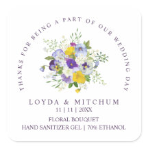 Bröllop Lilac & Gult Shades Blommigt Bouquet