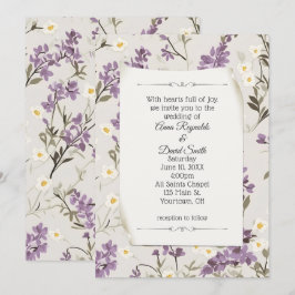 Bröllop Lilacs design Inbjudningar