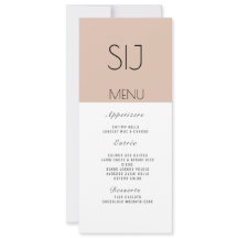 Bröllop Logotyp - enkel Färg-blockmatningsmeny - T