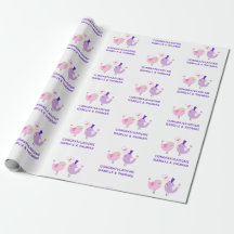 Bröllop Love Bird Cute Bride Groom Namn