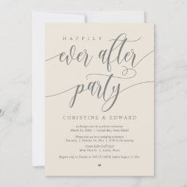 Bröllop, Lycklig För Evigt-Firande Inbjudningar