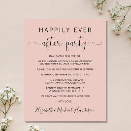 Bröllop, lyckligtvis allt efter Party  inbjudan