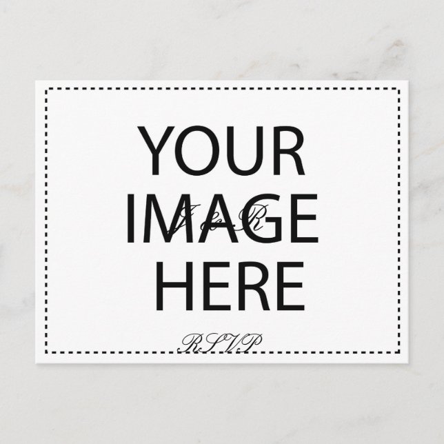 Bröllop-malluppsättning - Anpassad Inbjudan Vykort (Framsida)