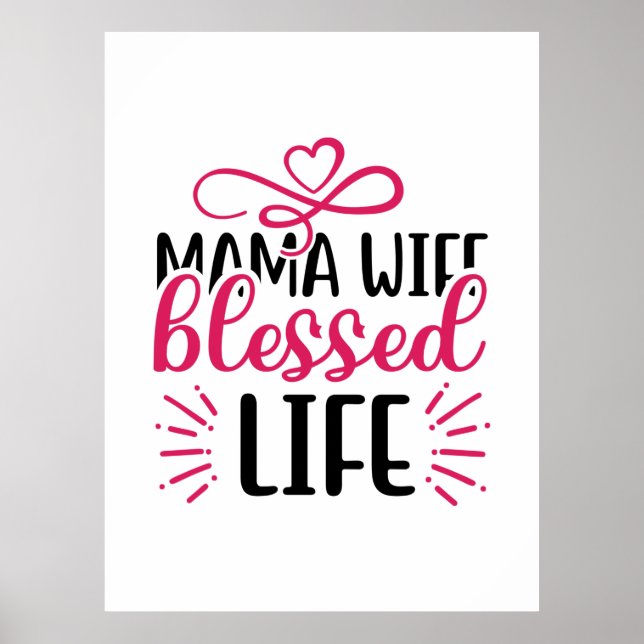 Bröllop Mamma frun Blankt liv Poster (Framsidan)