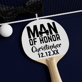 Bröllop Man of Honor Gift Ping Pong Paddle Pingisracket