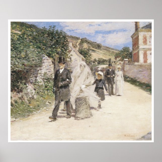 Bröllop mars 1892 Theodore Robinson Poster (Framsidan)