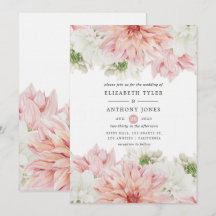 Bröllop med Blush Dahlias Blommor