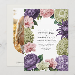 Bröllop med Blush Kvarts, Mjuk Salvia & Molnrosa Inbjudningar