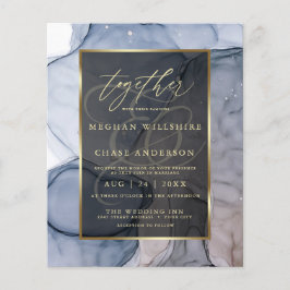 Bröllop med dustig blå-mauve alkoholbläck till öve