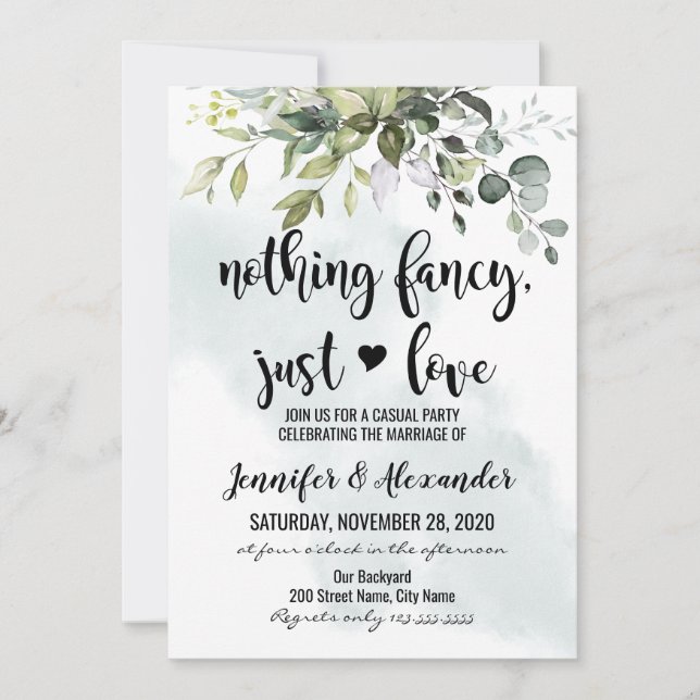 Bröllop med Greenery Elopement (Framsida)