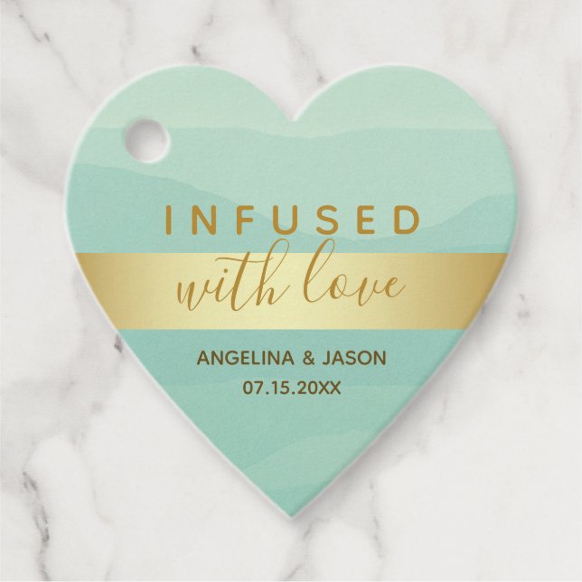 Bröllop med kärlek gåvor etiketter (Framsida)