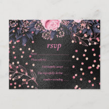 Bröllop med metallisk look Rosegold Rosa Blommor p
