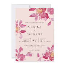 Bröllop med modern vattenfärg och rosaskymning