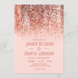 Bröllop med övertoning av Glitter i Ro vid Guld  S Inbjudningar