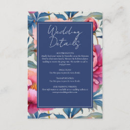 Bröllop med persika- och rosa peonyblommor tilläggskort