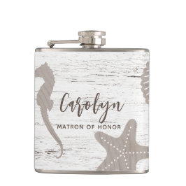 Bröllop med strandtema, trästruktur fickplunta