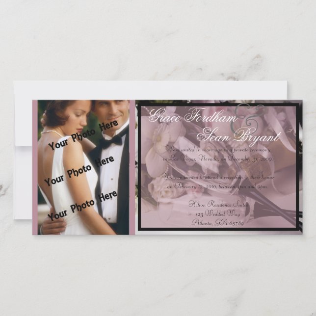 Bröllop meddelande (Framsida)