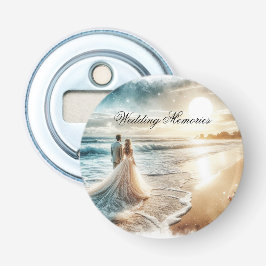 Bröllop Memorial Guest Bok Flasköppnare