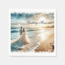 Bröllop Memorial Guest Bok Pappersservett