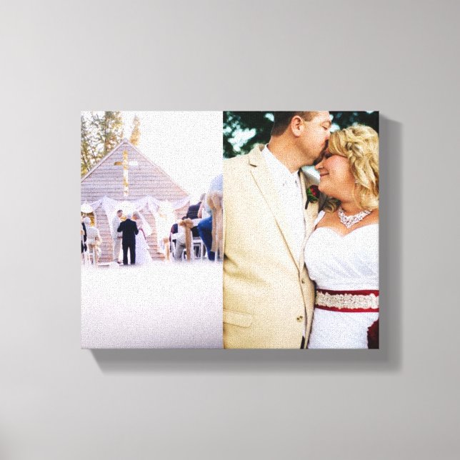 Bröllop Memorials Bride Groom Wrapped Canvas (Framsida)