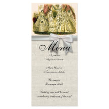Bröllop Menu Antique Bridesmaids