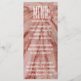 Bröllop-Menu-kort i nyck och lavenders Meny