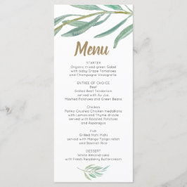 Bröllop Menu - Möhippa Menu Rustic Greenery Meny