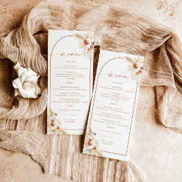 Bröllop Menu + Tackkort | Boho Napkin Note