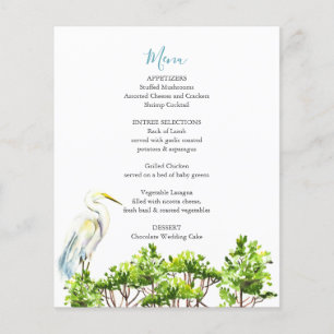 Bröllop Menus Elegant Underbar Heron Mangroves
