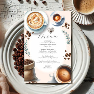 Bröllop Menus Kärlek har en budget som går upp Flygblad