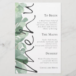 Bröllop-menyn i Löv för budgetskript