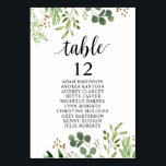 Bröllop Middag, grå gästhöljet Bordsnummer<br><div class="desc">Välkomna gästerna med det här bordsnumret för i elegantens sittande i ett fantastiskt grönt Eucalyptus-tema. Korten är ett måste-ha för alla bröllop eller händelser som kräver tilldelade platser. Med sin minimalistiska men ändå snyggt-utformning har bordsnumret i sätesschemat en vacker vattenfärgillustration av eukalyptus löv och grenar, som skapar en naturlig och...</div>