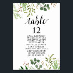 Bröllop Middag, grå gästhöljet Bordsnummer<br><div class="desc">Välkomna gästerna med det här bordsnumret för i elegantens sittande i ett fantastiskt grönt Eucalyptus-tema. Korten är ett måste-ha för alla bröllop eller händelser som kräver tilldelade platser. Med sin minimalistiska men ändå snyggt-utformning har bordsnumret i sätesschemat en vacker vattenfärgillustration av eukalyptus löv och grenar, som skapar en naturlig och...</div>