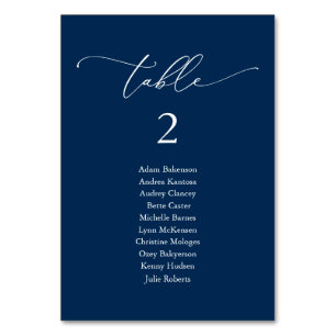 Bröllop Middag, modernt gästdiagram Bordsnummer