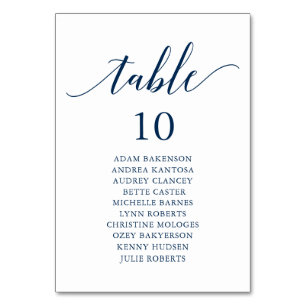 Bröllop Middag, modernt gästdiagram Bordsnummer