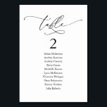 Bröllop Middag, modernt gästsittdiagram och Bordsnummer<br><div class="desc">Bord-diagramkortet för gästgästgäster i bröllop,  ett romantiskt tema för modern klass Anpassa texten och/eller ta bort och fylla i med temat bröllopsfest färg.</div>