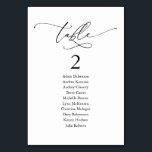 Bröllop Middag, modernt gästsittdiagram och Bordsnummer<br><div class="desc">Bord-diagramkortet för gästgästgäster i bröllop,  ett romantiskt tema för modern klass Anpassa texten och/eller ta bort och fylla i med temat bröllopsfest färg.</div>