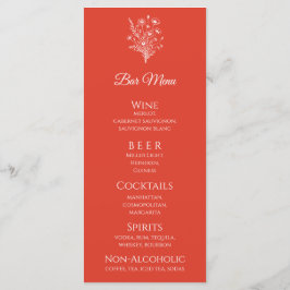 Bröllop Middag och Pub Menu-WildBlomme Meny